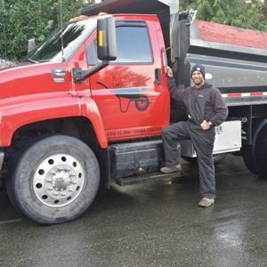 Kenneth Westbrooks A Recent CDS Graduate Drives A Dump Truck For Hands Lawn Care & Services Inc.